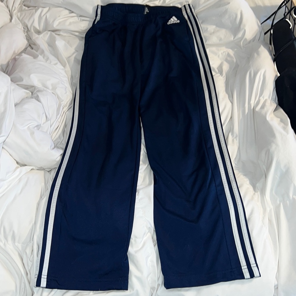 Navy Blue Adidas Trackpants